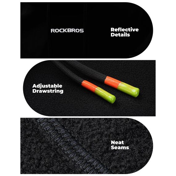 ROCKBROS Sturmhaube Motorrad, Balaclava Skimaske Herren Damen, Full Face Gesichtsmaske, Wintermütze & Halswärmer, Warm, Wasserabweisendem, Atmungsaktiv für Radfahren, Skifahren, Snowboarden