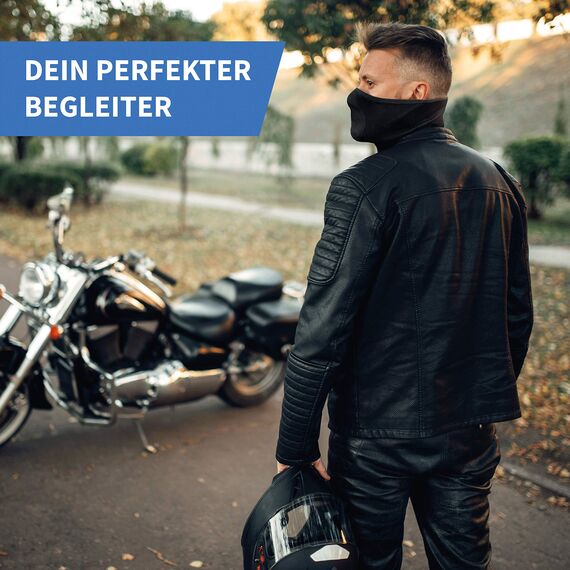 STANDWERK® Sturmhaube Winter [Wärmeregulierend & Atmungsaktiv] - Skimaske Herren - Skischal mit hochwertigem Nylon-Netz - Sturmmaske für Ski - Sturmhauben für Herren - Ski Maske Männer (XL)