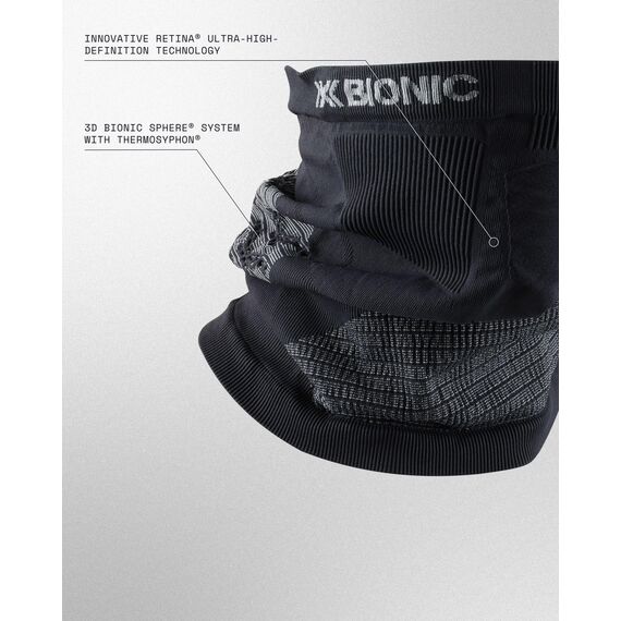 X-Bionic Neckwarmer 4.0 Nackenwärmer Schwarz Unisex Grösse 2
