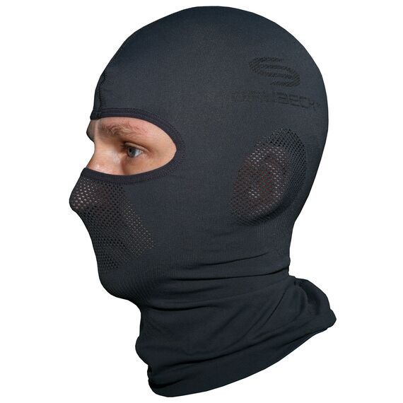 BRUBECK Funktionale Sturmhaube | Skimaske | Motorradmaske | Unisex | Atmungsaktiv | Snowboard | KM00010 | Dunkelgrau | Größen: S/M