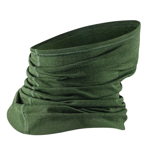 BRUBECK M-Pro Halbe Sturmhaube Merinowolle | Unisex | Klimaregulierend | 42% Merinowolle | grün | Größen: L-XL