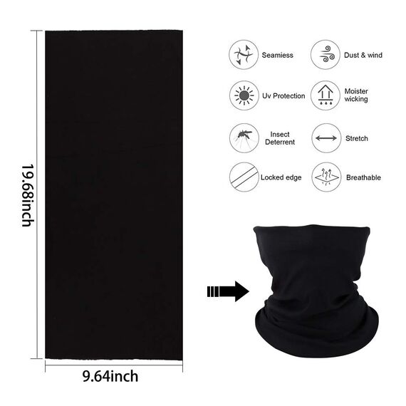 GUIFIER 6 Stück Nahtlose Bandanas Gesicht Maske Stirnband Schal,Multifunktionale Kopfbedeckung,Headwrap Bandana Kopftuch Wickeln Haarband,Schaltuch Bandana Maske Halstuch Kopftuch UV Widerstand