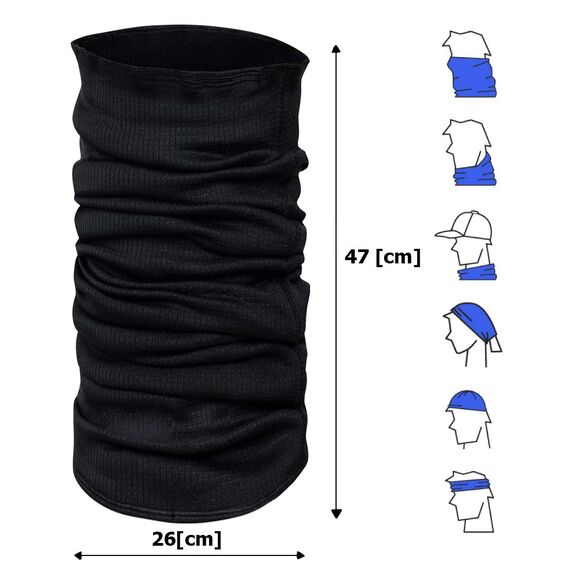 TODO Universal Schlauchschal Winter Halstuch für Laufen Radsport Herren Damen Multifunktionstuch Halswärmer Warm Fleece Winddicht Ski Nackenwärmer Fussball Schwarz (Grau - ns1)