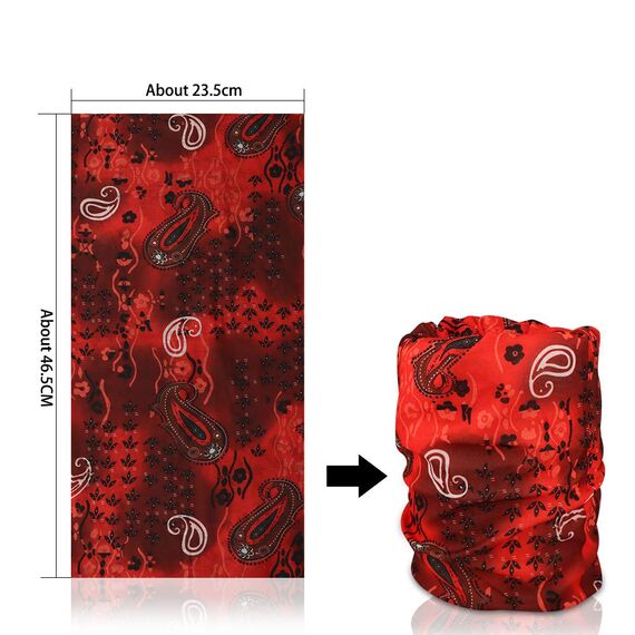 GUIFIER 6 Stück Nahtlose Bandanas Gesicht Maske Stirnband Schal Tücher,Multifunktionale Kopfbedeckung,Headwrap Bandana Kopftuch Wickeln Haarband,Schaltuch Bandana Maske Halstuch Kopftuch UV Widerstand