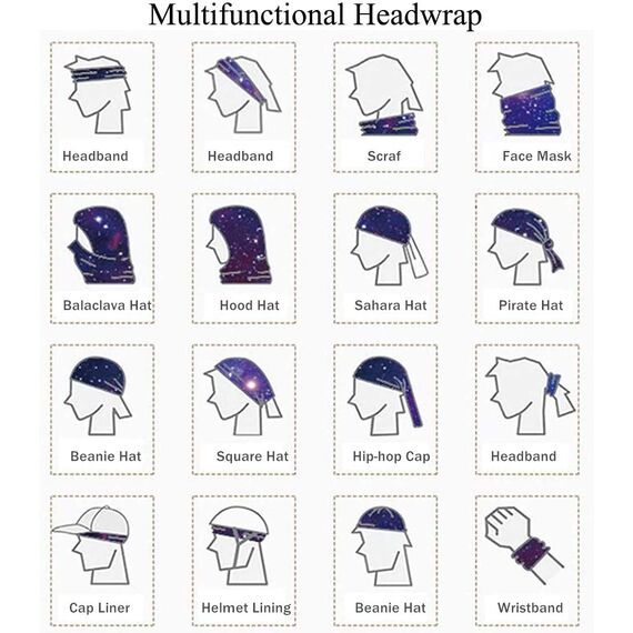 GUIFIER 12 Stück Nahtlose Bandanas Gesicht Maske Stirnband Schal,Multifunktionale Kopfbedeckung,Headwrap Bandana Kopftuch Wickeln Haarband,Schaltuch Bandana Maske Halstuch Kopftuch UV Widerstand