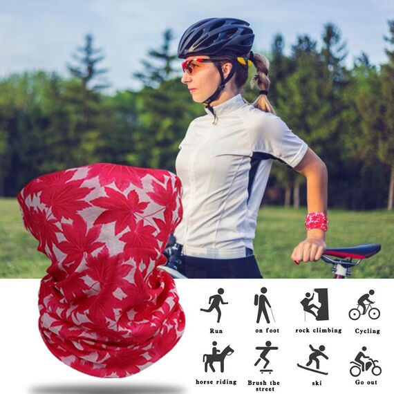 GUIFIER 12 Stück Nahtlose Stirnband Kopfbedeckung Bandana Maske,Multifunktionstuch Gesichtsmaske,Magischer Schal Schweißband Halstuch Kopftuch Sport für Motorrad Fahrrad Ski Paintball Gamer