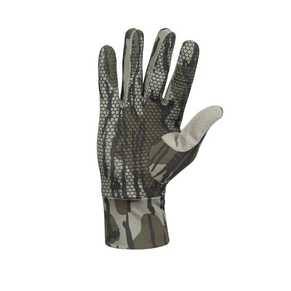North Mountain Gear Mossy Oak Bottomland Jagdhandschuhe, Stretch-Passform, leicht, Camouflage-Handschuhfutter
