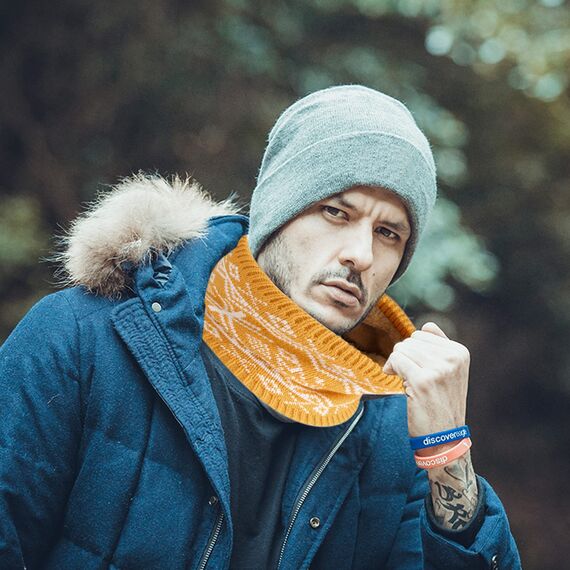 NEOLA Winter-Halswärmer – Thermo-Strickschals, winddicht, mit Fleece gefüttert, runder Schal, weicher, warmer Halswärmer, Geschenke für Herren, Radfahren, Skifahren, Motorradfahren