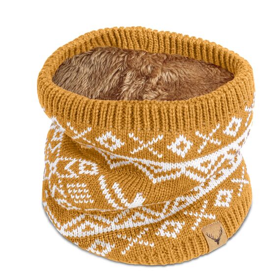 NEOLA Winter-Halswärmer – Thermo-Strickschals, winddicht, mit Fleece gefüttert, runder Schal, weicher, warmer Halswärmer, Geschenke für Herren, Radfahren, Skifahren, Motorradfahren