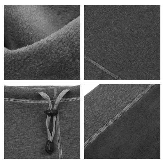 TAGVO Thermo Fleece Halswärmer, Winter Fleece Futter Nackenwärmer Schal, Elastische Halsmanschette, Winddichter Ski Halswärmer, Sturmhaubenmaske für Damen und Herren - Universalgröße