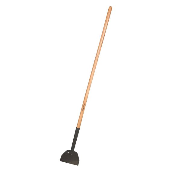 Fiskars Eisstößer, Blattbreite 17,5 cm, Borstahl-Blatt/Holz-Stiel, Schwarz, 1001639