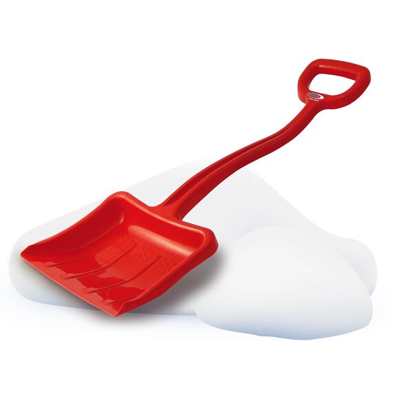 Snow Play Schneeschaufel Tally 70 cm - schlagzäher Kunststoff, Kunststoffstiel mit handlichem D-Griff, Verstärkungsrippen im Schaufelblatt für maximale Festigkeit