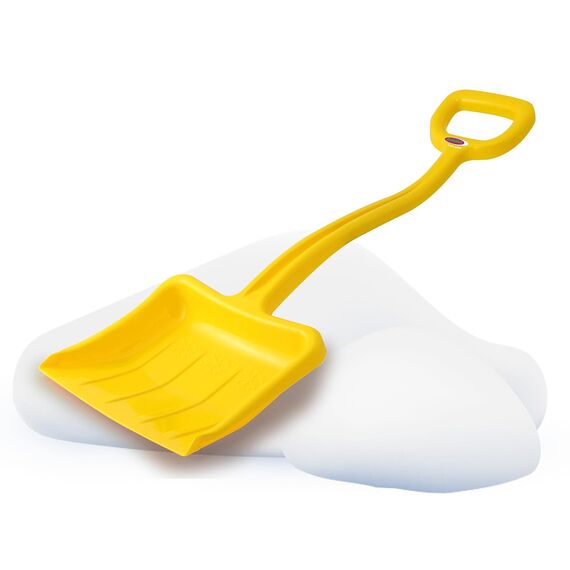 Snow Play Schneeschaufel Tally 70 cm - schlagzäher Kunststoff, Kunststoffstiel mit handlichem D-Griff, Verstärkungsrippen im Schaufelblatt für maximale Festigkeit