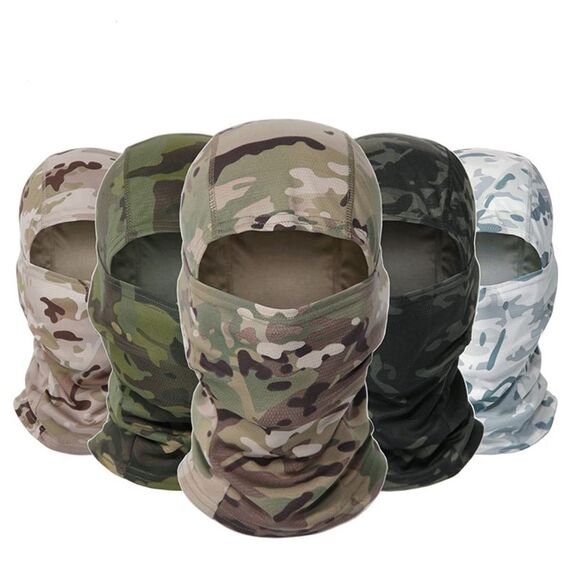 ZHjuju Camo Gesichtsmaske,Balaclava Tarnung Vollmaske Winddicht Leicht Balaclavas Sturmhaube UV-Schutz Sturmhaube für Herren Damen Outdoors Sport Motorrad Fahrrad Ski Jagd Militär Taktischer Helm