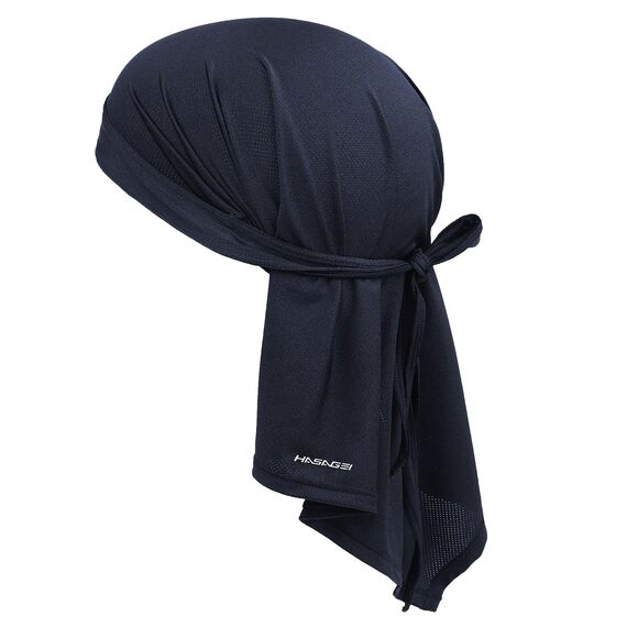 HASAGEI Atmungsaktiv Kopftuch Face Bandana - Schnell Trocknend Durag Elastisch Herren Halstuch Sport (Blau + Grau)