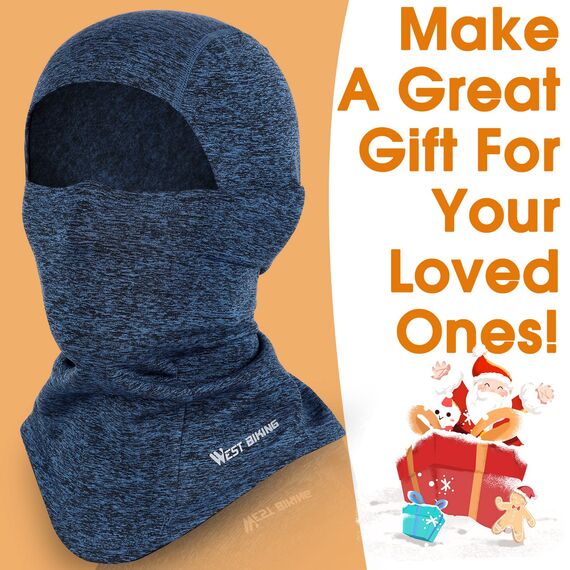 WESTGIRL Sturmhaube Winter Skimaske, Winddichte warme Gesichtsmaske für Männer Frauen, Kaltes Wetter Thermal Fleece Outdoor Sports Schutzausrüstung für Radfahren, Skifahren, Snowboarden
