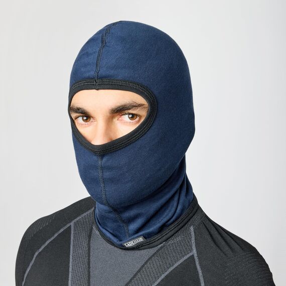 Ladeheid Sturmhaube Winter Skimaske für Herren und Damen Silverplus Thermoaktiv Balaclava Komfort Ideal für Ski Sturmmaske Motorrad Fahrrad LA-127 (Dunkelblau, M/L)
