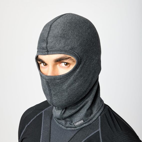 Ladeheid Sturmhaube Winter Skimaske für Herren und Damen Silverplus Thermoaktiv Balaclava Komfort Ideal für Ski Sturmmaske Motorrad Fahrrad LA-127 (Graphite/Melange-2, M/L)