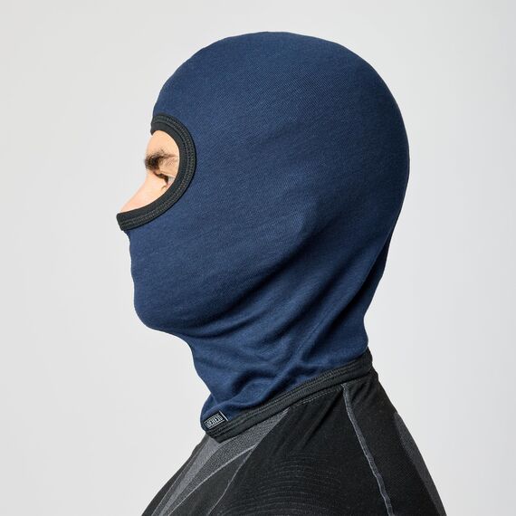 Ladeheid Sturmhaube Winter Skimaske für Herren und Damen Silverplus Thermoaktiv Balaclava Komfort Ideal für Ski Sturmmaske Motorrad Fahrrad LA-127 (Dunkelblau, M/L)