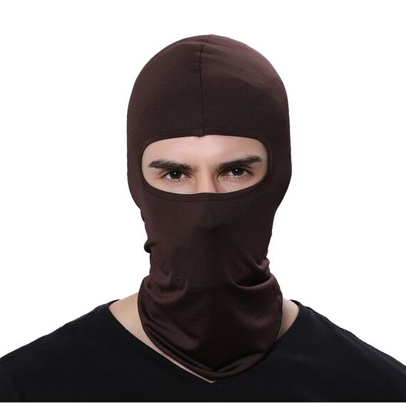 Gamway Skimaske Sturmhaube, Skullies, Beanies für Outdoor-Sport, Radfahren - Braun -