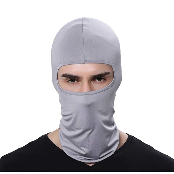 GANWAY Skimaske für Herren und Damen, Sturmhaube, Skullies, Beanies, Outdoor-Sport, Radmütze, Hellgrau, 45*25Cm