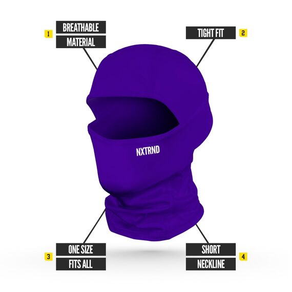 Nxtrnd Fußball Skimaske Shiesty Maske Kühlende Sport Sturmhaube, Violett, Einheitsgre