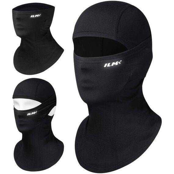 ILM Sturmhaube Winter Balaclava Herren Damen Ski Mask Sturmmaske Schwarz für Fahrrad Motorrad Skifahren,FM01A