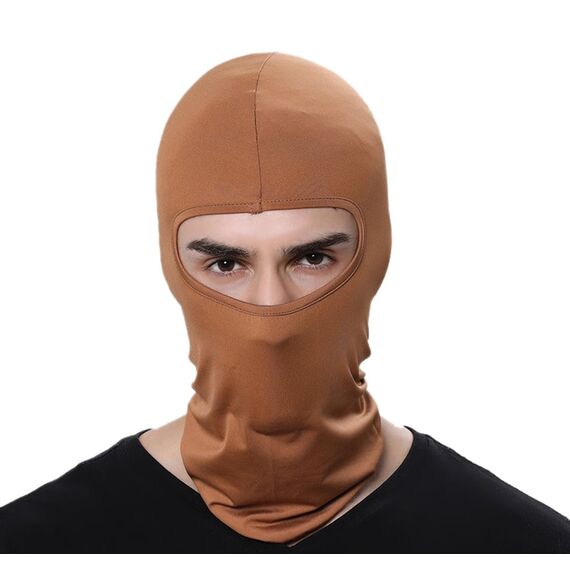 GANWAY Skimaske für Herren und Damen, Sturmhaube, Skullies, Beanies, Outdoor-Sport, Radmütze, Khaki, 45*25Cm