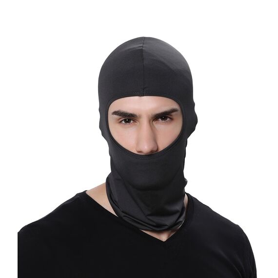 GANWAY Herren Gamway Skimaske Balaclava Hood Skullies Beanies Outdoor Sports Radfahren Hut 45 * 25cm Dunkelgrau