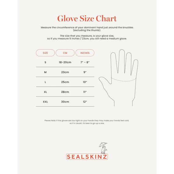 Sealskinz Acle Nano-Fleece-Handschuhe, wasserabweisend, für Kaltwetter, Marineblau, Größe M