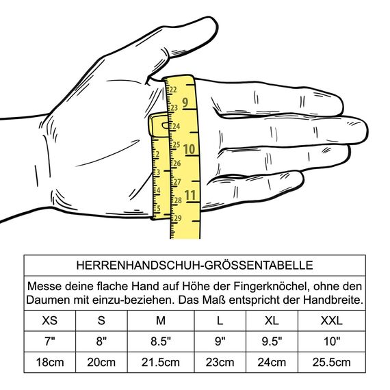 Downholme Touchscreen-Lederhandschuhe mit Innenfutter aus Kaschmir für Herren (Hellbraun, XXL)