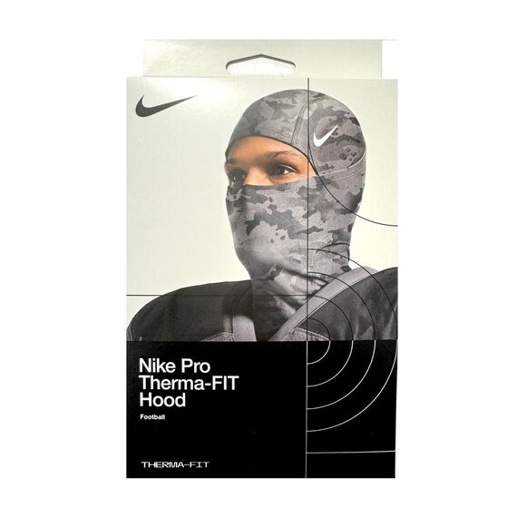 Nike Pro Therma-Fit Hyperwarm Kapuze, Balaclava (Grau Camo) – Unisex, Grau Camo, Einheitsgröße