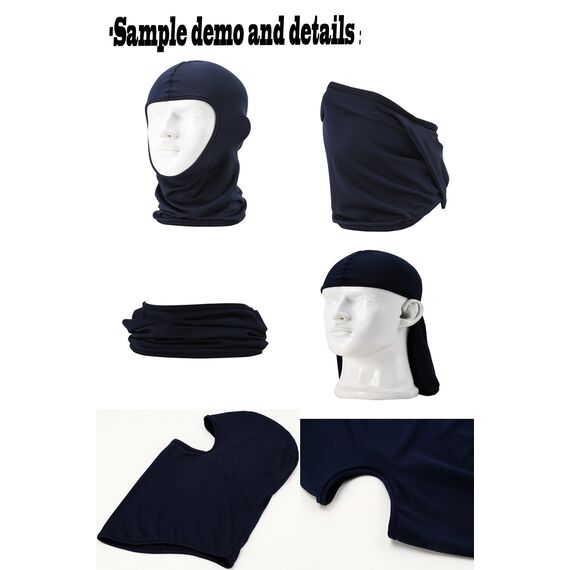 GANWAY Skimaske für Herren und Damen, Sturmhaube, Skullies, Beanies, Outdoor-Sport, Radmütze, Hellgrau, 45*25Cm