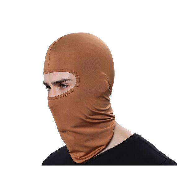 GANWAY Skimaske für Herren und Damen, Sturmhaube, Skullies, Beanies, Outdoor-Sport, Radmütze, Khaki, 45*25Cm