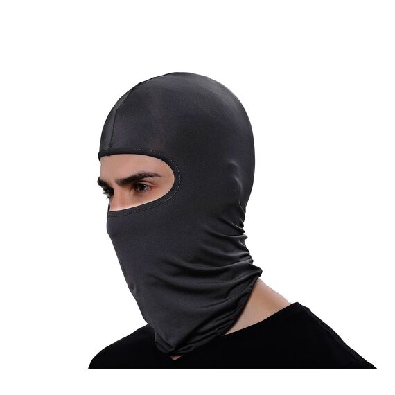 GANWAY Herren Gamway Skimaske Balaclava Hood Skullies Beanies Outdoor Sports Radfahren Hut 45 * 25cm Dunkelgrau