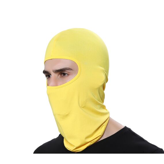 GANWAY Skimaske für Herren und Damen, Sturmhaube, Skullies, Beanies, Outdoor-Sport, Radmütze, gelb, 45*25Cm