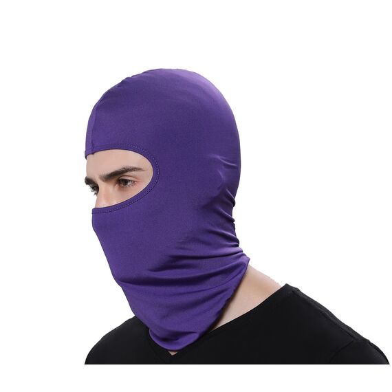 GANWAY Skimaske für Herren und Damen, Sturmhaube, Skullies, Beanies, Outdoor-Sport, Radmütze, Violett, 45*25Cm