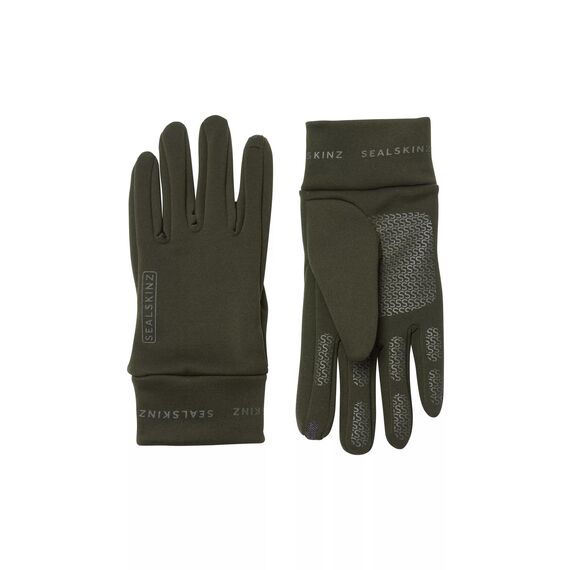 SealSkinz | Acle Nano-Fleece-Handschuhe | wasserabweisend | Outdoor-Handschuhe für Herren | M - Olivgrün