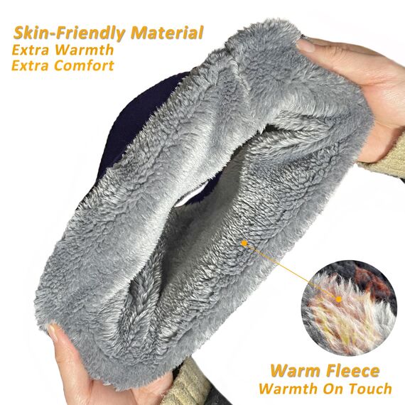 ehsbuy Schlauchschal Herren Damen Ski Halstuch Halswärmer Winter Halstuch Loop Schal Herren Neckwarmer für Skifahren Sport