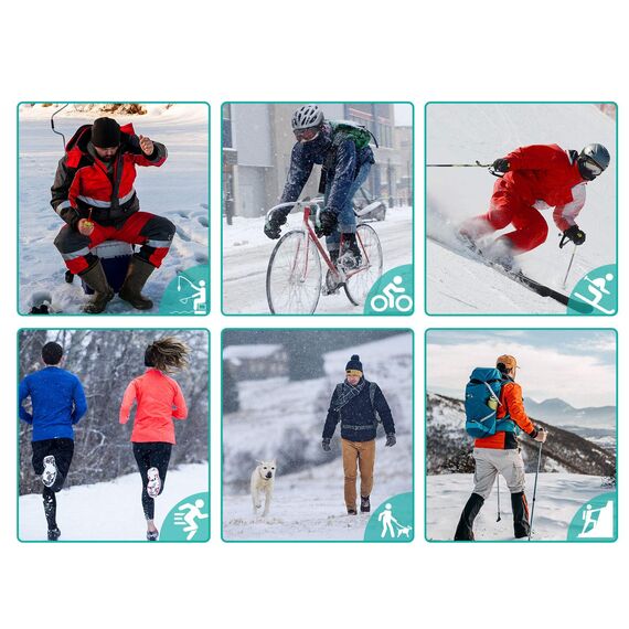 TAGVO Winter Warm Sturmhaube, Dick Vlies Gesichtsmaske Nackenwärmer, Motorrad/Radfahren/Fahrrad/Ski Maske Fit-Helm Hut, Winddicht Elastisch Gesichtsbedeckung - Universelle Größe für Damen & Herren