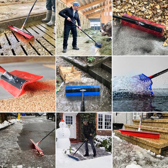 Universalschieber - beseitigt Schnee, Wasser und andere Verschmutzungen | ADE60 | Breite: 60cm | Schneeschieber, Wasserschieber | Made in Germany | Das Original von SCHNEEADE