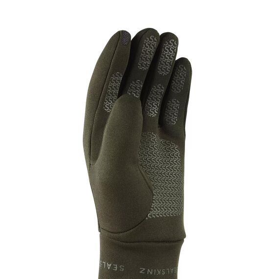 SealSkinz | Acle Nano-Fleece-Handschuhe | wasserabweisend | Outdoor-Handschuhe für Herren | M - Olivgrün