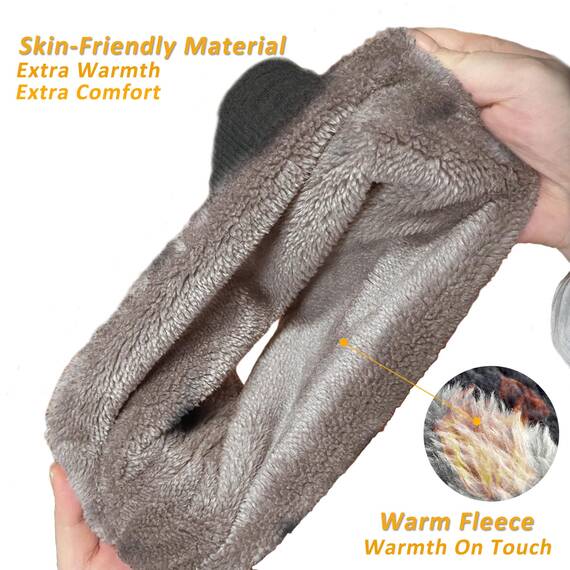 ehsbuy Schlauchschal Herren Damen Ski Halstuch Halswärmer Winter Halstuch Loop Schal Herren Neckwarmer für Skifahren Sport