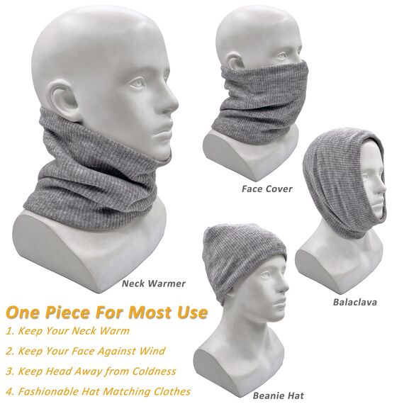 ehsbuy Schlauchschal Herren Damen Ski Halstuch Halswärmer Winter Halstuch Loop Schal Herren Neckwarmer für Skifahren Sport
