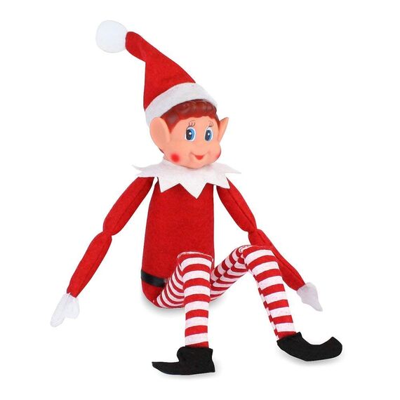GLOW Wholesale Elves Behavin Badly 12 Inch Long Leg Soft Body Vinyl Face Elf with Hat