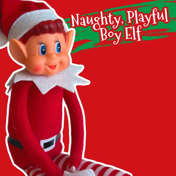 GLOW Wholesale Elves Behavin Badly 12 Inch Long Leg Soft Body Vinyl Face Elf with Hat