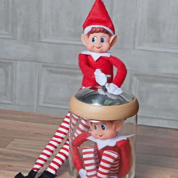 GLOW Wholesale Elves Behavin Badly 12 Inch Long Leg Soft Body Vinyl Face Elf with Hat