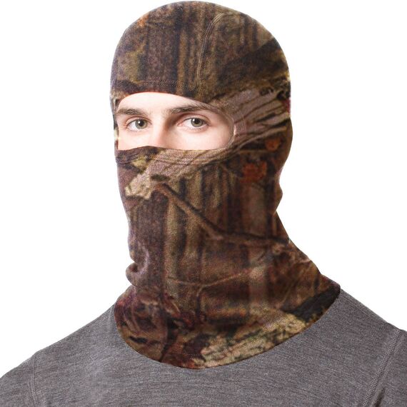 Minus33 Merino Wool Midweight Neck Gaiter - Schlauchschal aus 100% Merinowolle - Halswärmer zum Skifahren - Winter-Sturmhabe - Multifunktionsschal - Mossy Oak