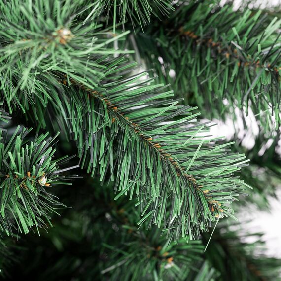 DecoKing Künstlicher Weihnachtsbaum 180 cm - PVC Tannenbaum künstlich inkl. Stabiler Ständer, Ø 105 cm, einfach aufzubauen - Christbaum Tanne unecht Grün Hergestellt in der EU, Lena