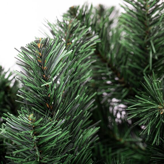DecoKing Künstlicher Weihnachtsbaum 180 cm - PVC Tannenbaum künstlich inkl. Stabiler Ständer, Ø 105 cm, einfach aufzubauen - Christbaum Tanne unecht Grün Hergestellt in der EU, Lena